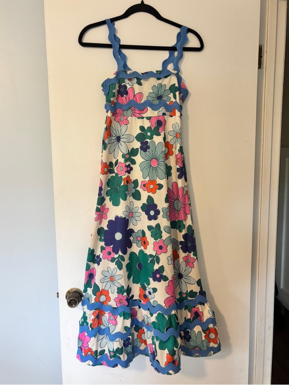 SundayUp Floral Smocked Dress, Size S
